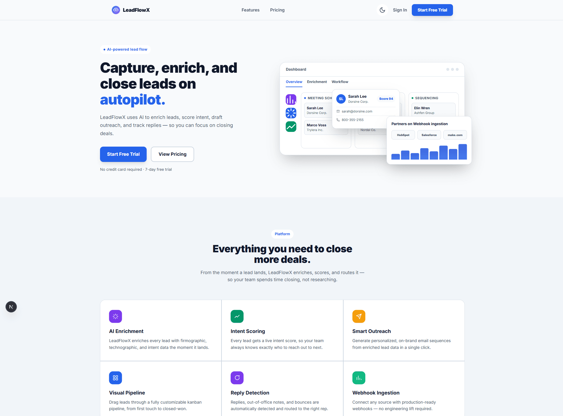 LeadFlowX preview 1 of 7